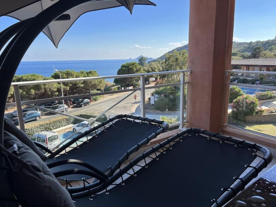 Bel App T2 En Bord De Mer Vue Sanquinaires Piscine Ajaccio  Luaran gambar